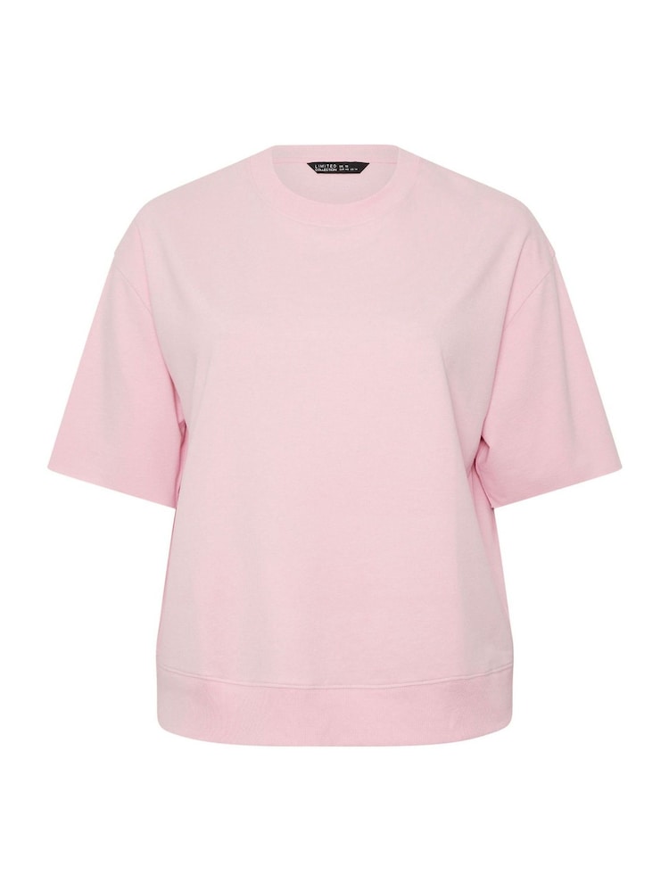 Yours Curve Pink Limited Sweat T-Shirt - Image 5 of 5
