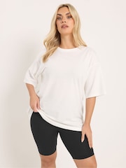 Yours Curve Black Cycling Shorts 2 Pack - Image 3 of 8