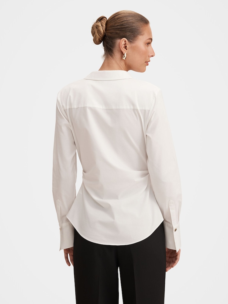 Forever New White Ange Slim Fitted Shirt - Image 2 of 5