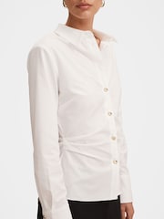Forever New White Ange Slim Fitted Shirt - Image 3 of 5