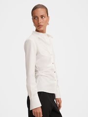 Forever New White Ange Slim Fitted Shirt - Image 4 of 5