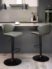 Bentley Designs Vintage Olive Rosso Gaslift 360° Swivel Barstool - Image 1 of 5