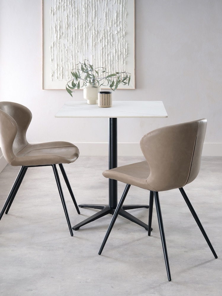 Bentley Designs White Baxter Ceramic Dining Table - Image 1 of 4