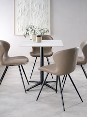 Bentley Designs White Baxter Ceramic Dining Table - Image 2 of 4