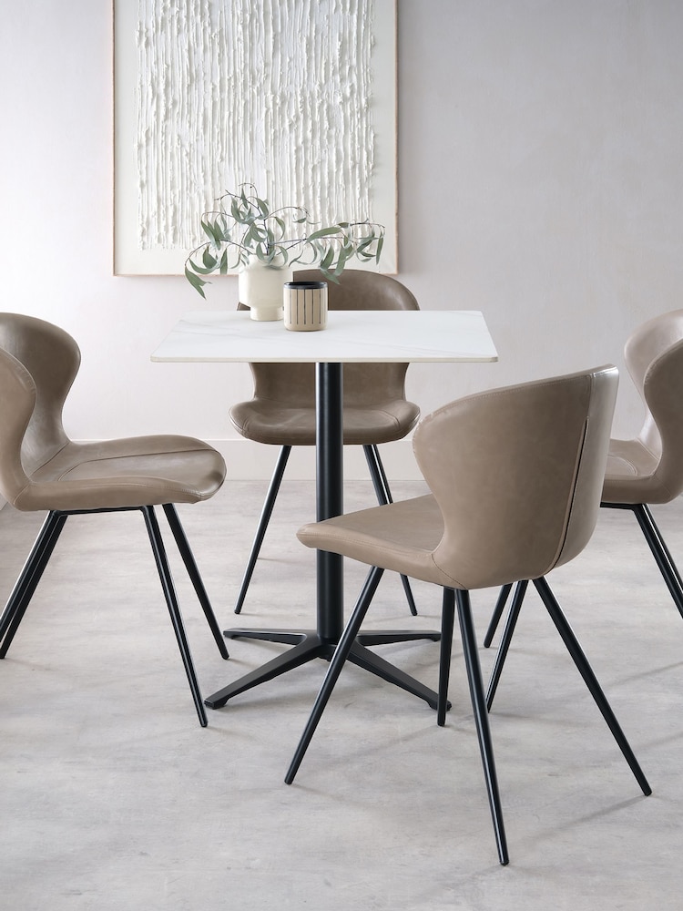 Bentley Designs White Baxter Ceramic Dining Table - Image 2 of 4