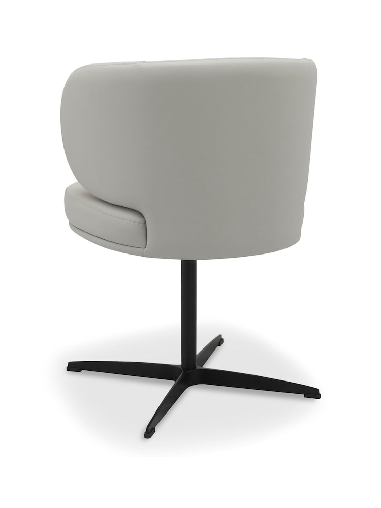 Bentley Designs Set of 2 Light Grey Marcel 360° Swivel Chairs - Image 5 of 5