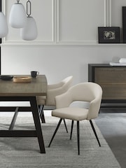 Bentley Designs Set of 2 Ivory Sterling Dining Chairs - Image 3 of 6