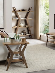 Bentley Designs Oak Light Weathered Kristen Open Display Unit - Image 2 of 4