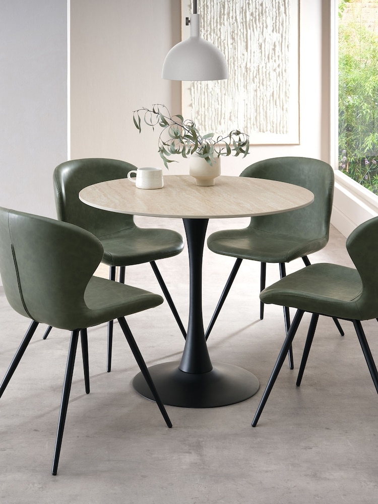 Bentley Designs Beige Mason Ceramic Circular Table - Image 2 of 3
