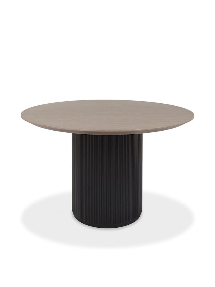 Bentley Designs Grey Jorge Circular Dining Table - Image 3 of 3 Bentley Designs Grey Jorge Circular Dining Table - Image 3 of 3