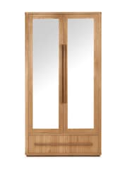 Bentley Designs Knotty Oak Vega Double Wardrobe - Image 3 of 4
