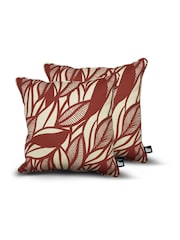 Extreme Lounging 2 Pack Marsala Red Outdoor B Poplar Leaf Cushions - Image 1 of 3