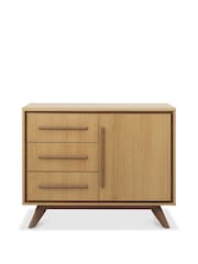 Bentley Designs Oak Light Weathered Kristen Narrow Sideboard - Image 4 of 5
