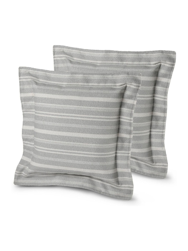 Extreme Lounging 2 Pack Light Grey Outdoor B Aquaclean Capri Oxford Cushions - Image 1 of 2