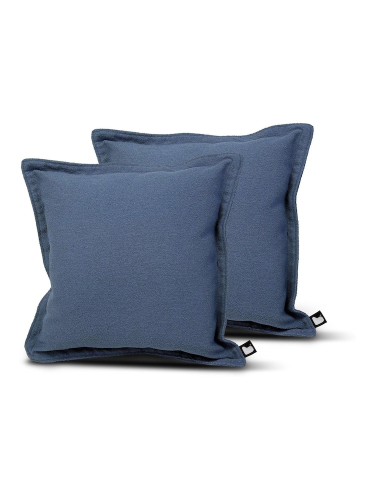 Extreme Lounging 2 Pack Blue Outdoor B Aquaclean Mist Oxford Edge Cushions - Image 1 of 2 Extreme Lounging 2 Pack Blue Outdoor B Aquaclean Mist Oxford Edge Cushions - Image 1 of 2
