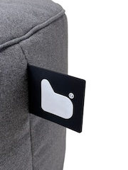 Extreme Lounging Dark Grey Outdoor Pastel B Poufe - Image 2 of 2