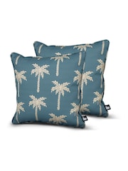 Extreme Lounging 2 Pack Sea Blue Outdoor B Palm Cushions - Image 1 of 3