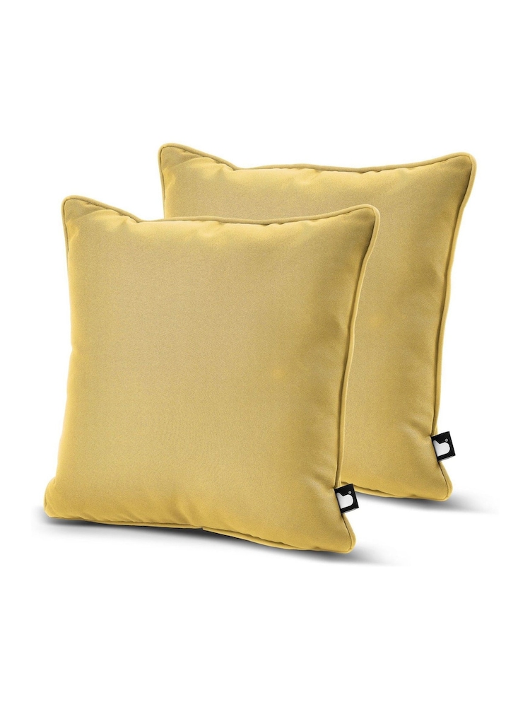 Extreme Lounging 2 Pack Butter Yellow Outdoor B Cushions - Image 1 of 2