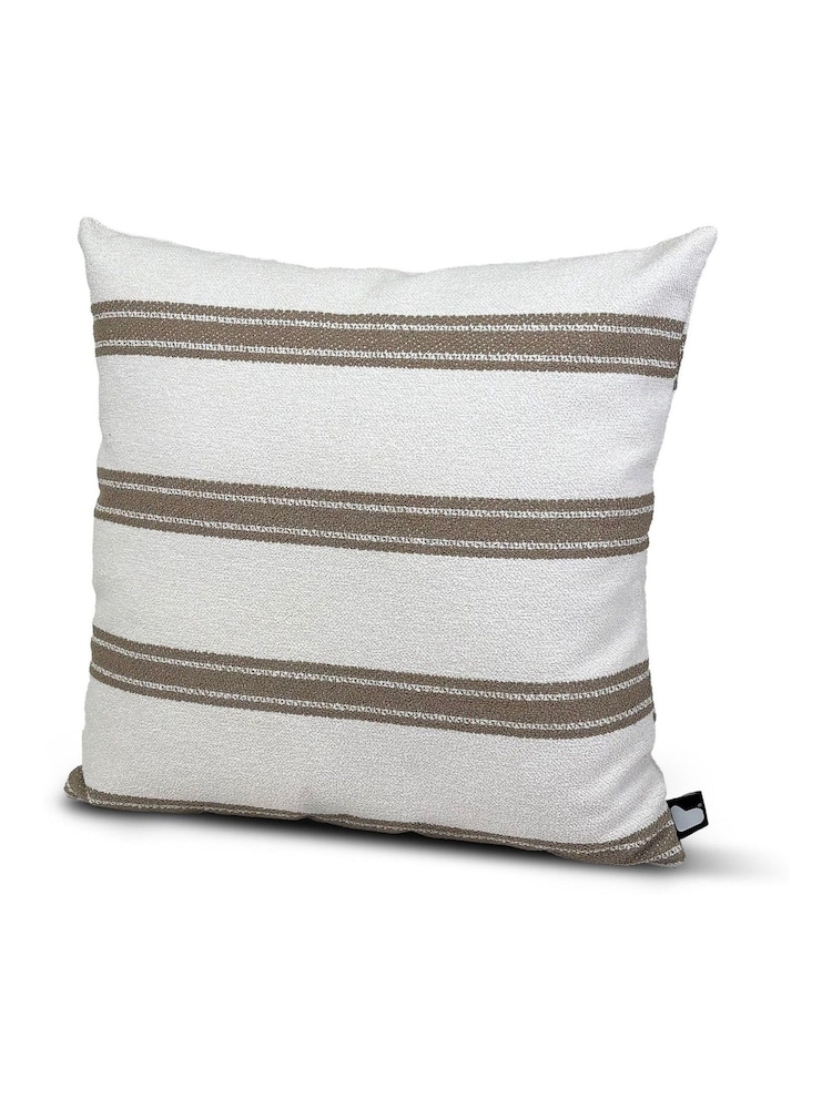 Extreme Lounging 2 Pack Sand Yellow Outdoor B Cushion Aquaclean Haven Small Stripe - Image 2 of 2