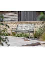 Bramblecrest Stone Rome Bench and Cushion - Image 1 of 4