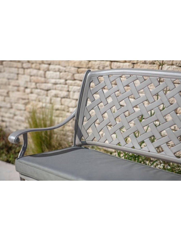 Bramblecrest Stone Rome Bench and Cushion - Image 4 of 4 Bramblecrest Stone Rome Bench and Cushion - Image 4 of 4