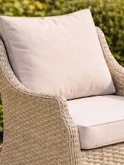 Bramblecrest Sandstone Woodchester 2 Seat Sofa with 2 Chairs and Rectangle Coffee Table - Image 2 of 5