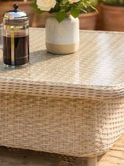 Bramblecrest Sandstone Woodchester 2 Seat Sofa with 2 Chairs and Rectangle Coffee Table - Image 4 of 5