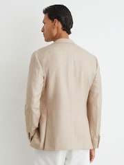 Reiss Pelmet Wool-Blend Herringbone Single-Breasted Blazer Tailored-Fit - Imagen 5 de 7