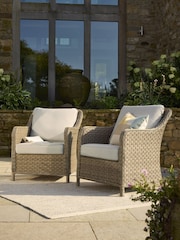 Kettler Set of 2 Natural Charlbury Garden Lounge Chairs - Image 1 of 5