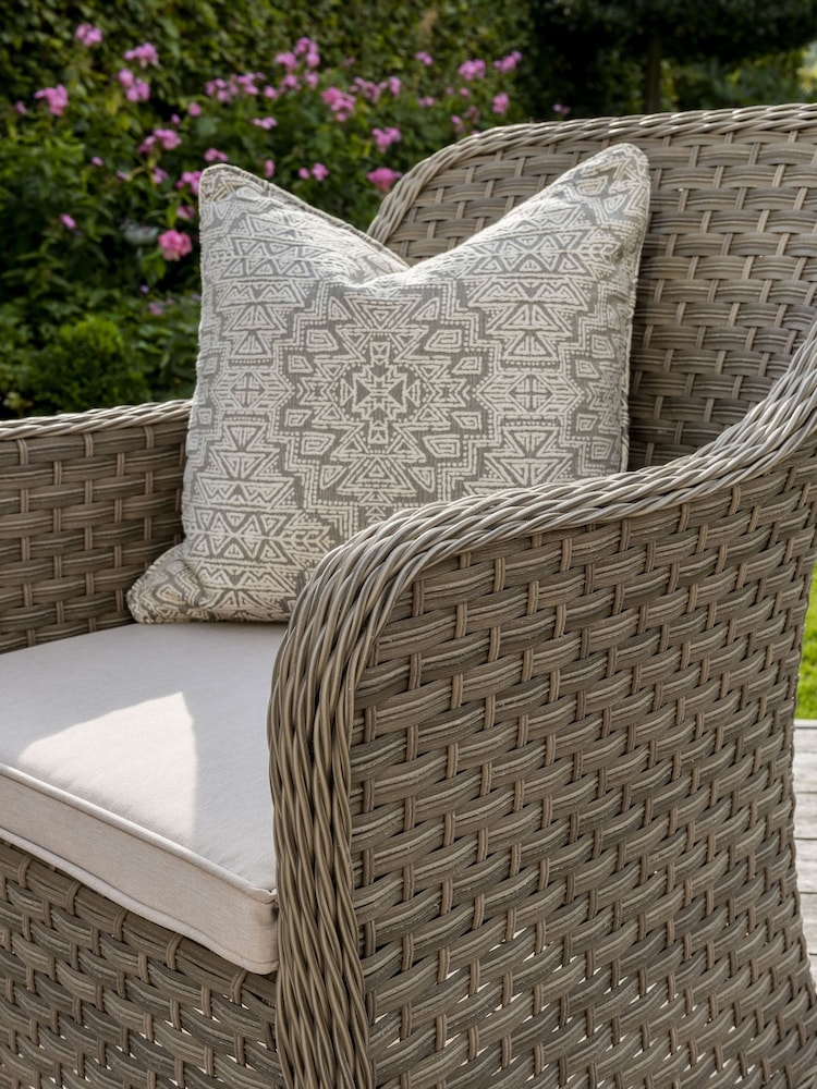 Kettler Set of 2 Natural Charlbury Garden Lounge Chairs - Image 2 of 5 Kettler Set of 2 Natural Charlbury Garden Lounge Chairs - Image 2 of 5