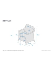 Kettler Set of 2 Natural Charlbury Garden Lounge Chairs - Image 5 of 5
