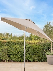 Kettler Stone Cream 30m Wind Up Garden Parasol with Auto Tilt Night - Image 1 of 3