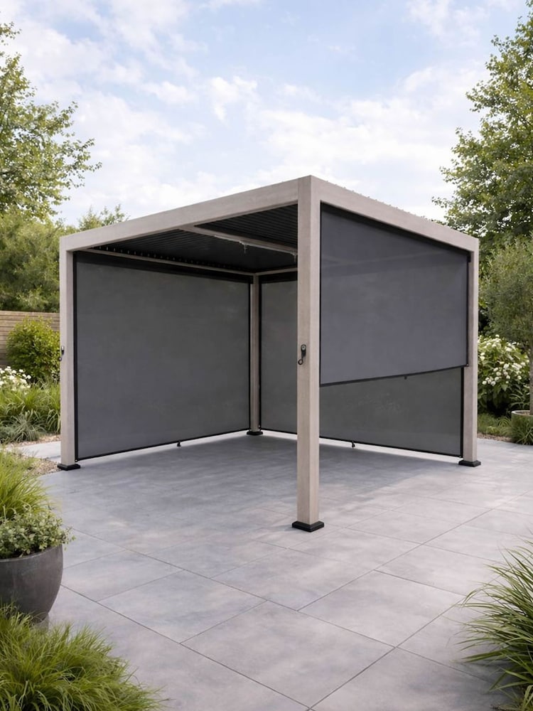 Kettler Natural Signature Garden Pergola 3 x 3m with 3 Blinds - Image 1 of 3