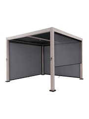 Kettler Natural Signature Garden Pergola 3 x 3m with 3 Blinds - Image 3 of 3