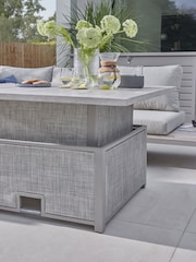 Kettler Pebble Grey Marina Corner Garden Lounge High/Low Table and Footstools - Image 3 of 8