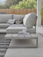 Kettler Pebble Grey Marina Corner Garden Lounge High/Low Table and Footstools - Image 6 of 8