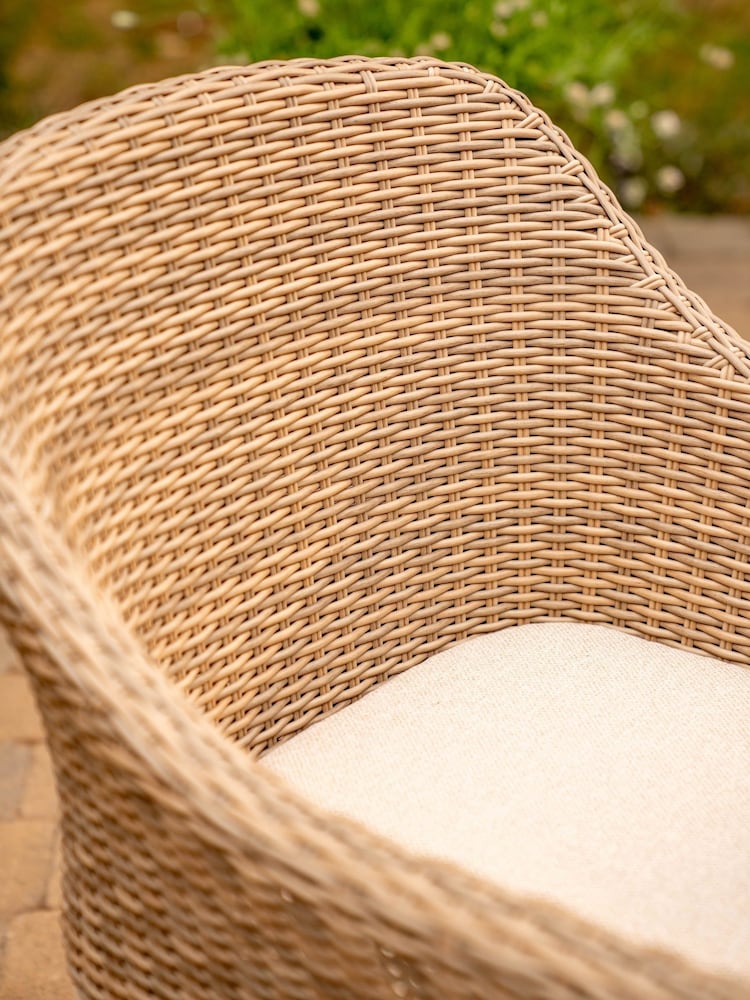 Kettler Natural Avora Garden 6 Seater Dining Set with Round Back Chairs - Image 2 of 6 Kettler Natural Avora Garden 6 Seater Dining Set with Round Back Chairs - Image 2 of 6