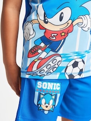 Brand Threads Blue Sonic the Hedgehog Active Daywear Set - Image 4 of 6