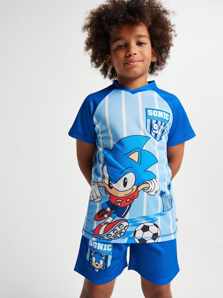 Brand Threads Blue Sonic the Hedgehog Active Daywear Set - Image 6 of 6