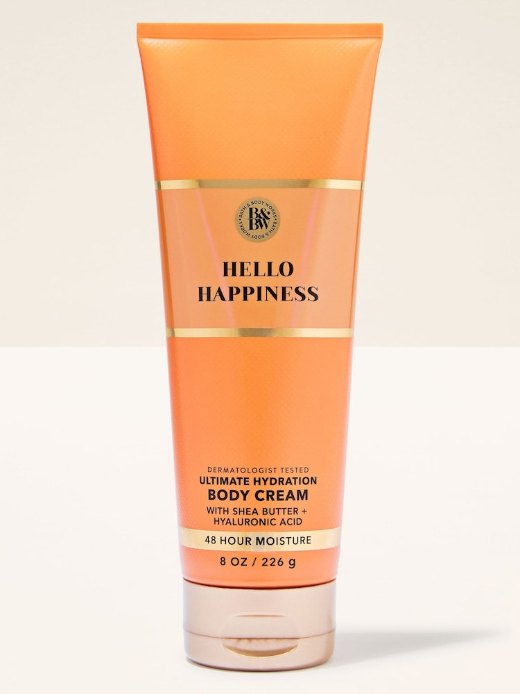 Bath & Body Works Hello Happiness Ultimate Hydration Body Cream 226g - Image 1 of 3 Bath & Body Works Hello Happiness Ultimate Hydration Body Cream 226g - Image 1 of 3