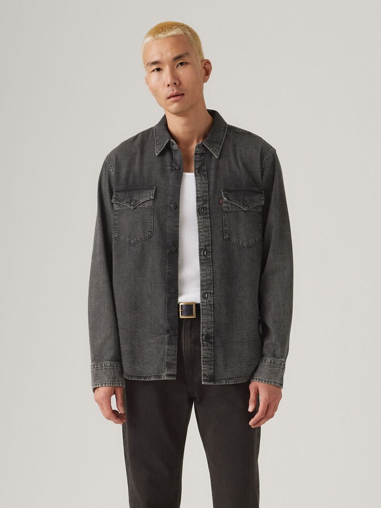 Levi's® Black Relaxed-Fit Western Shirt - Image 1 of 5