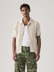 Levi's® Cream Sweater Camp Shirt - Image 1 of 5
