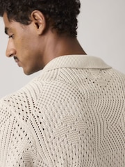 Levi's® Cream Sweater Camp Shirt - Image 3 of 5