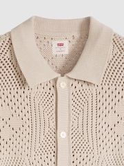 Levi's® Cream Sweater Camp Shirt - Image 5 of 5