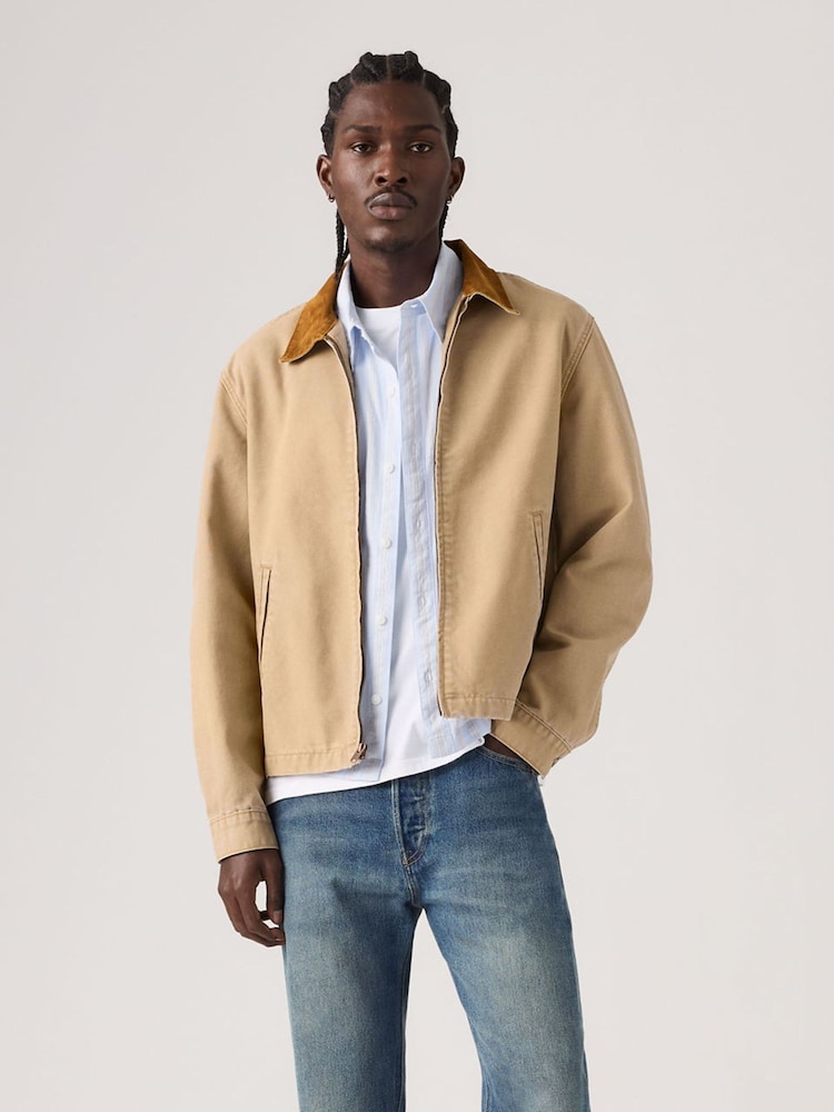 Levi's® Natural Castro Full-Zip Sweatshirt - Image 1 of 5 Levi's® Natural Castro Full-Zip Sweatshirt - Image 1 of 5