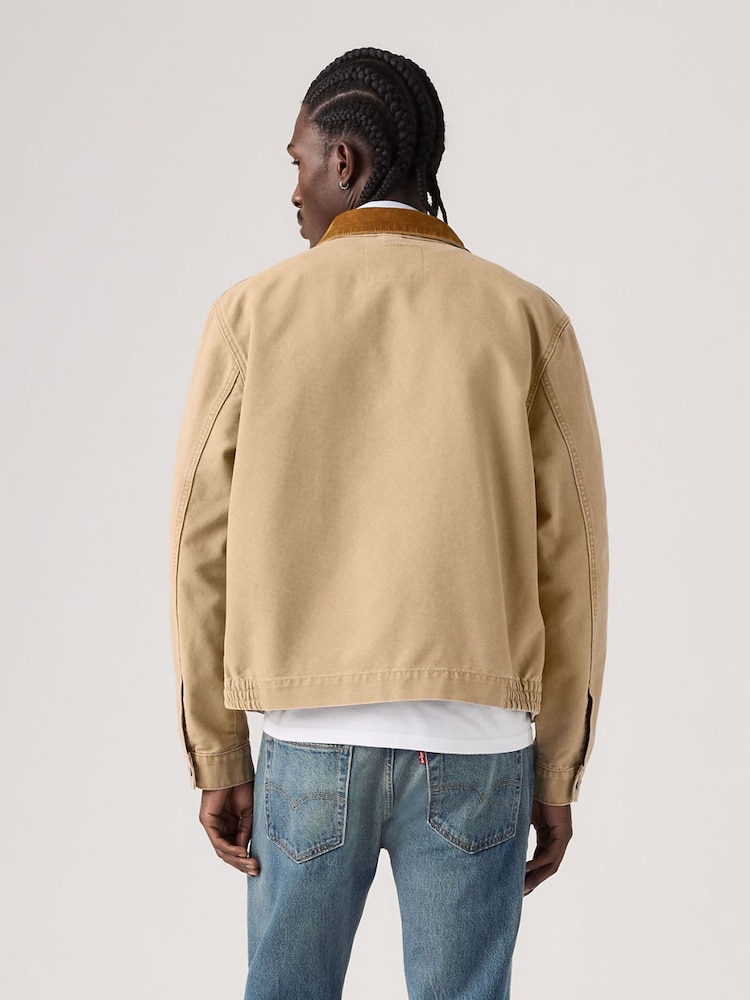 Levi's® Natural Castro Full-Zip Sweatshirt - Image 2 of 5 Levi's® Natural Castro Full-Zip Sweatshirt - Image 2 of 5