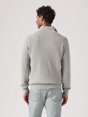Levi's® Grey Housemark Quarter-Zip Sweater - Image 2 of 5
