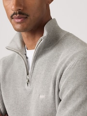 Levi's® Grey Housemark Quarter-Zip Sweater - Image 3 of 5