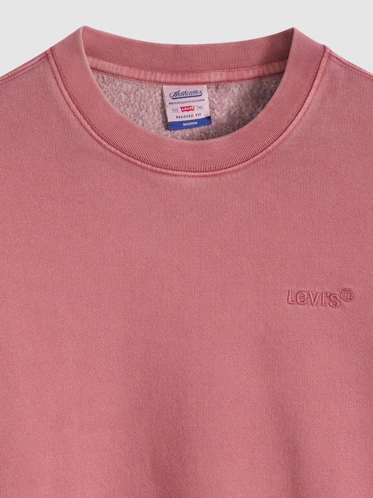 Levi's® Red Authentic-Crew Neck Sweatshirt - Image 5 of 5