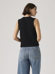 Levi's® Black Helen Mini Boucle Vest - Image 2 of 6